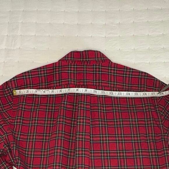 L.L.Bean Wrinkle Free Slightly Fitted Button Down Shirt Men's M | Red | EUC - Picture 10 of 12
